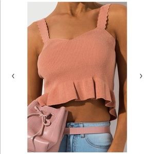 NWOT Peplum Crop Top